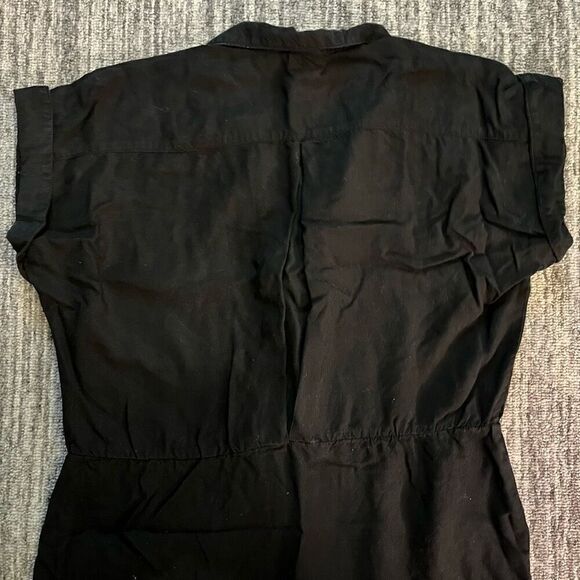 Stuart Alan Petites Women’s Size 9-10 Fit‎ & Flare Shirt Dress Black Pockets - Picture 10 of 10